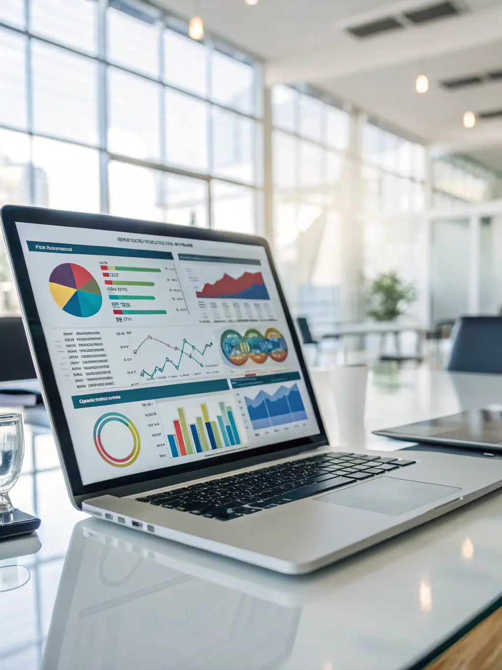 A sophisticated AI dashboard showing predictive analytics and machine learning insights, representing Inclusive Ventures LLC's AI strategy and implementation capabilities.